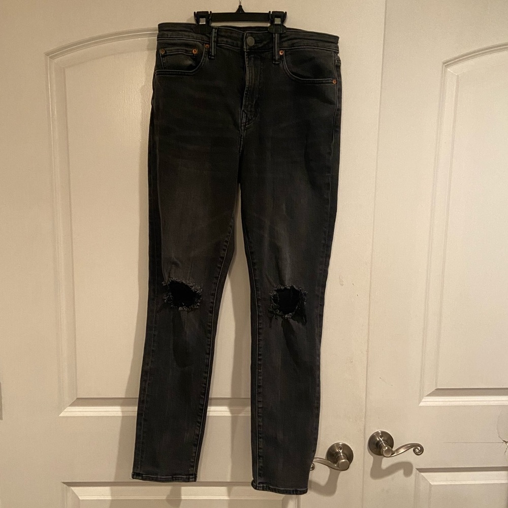 Mens American Eagle Skinny Jeans, black, size 32x34, excellent condition